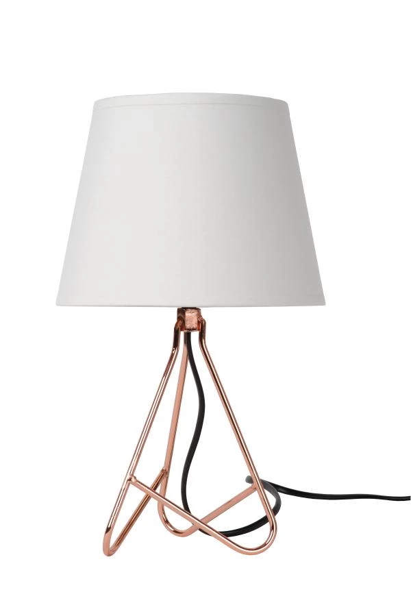 Lucide GITTA - Lampe de table - Ø 17 cm - 1xE14 - Cuivre - éteint